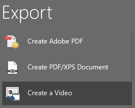 Export the Presentation as a Video image 2