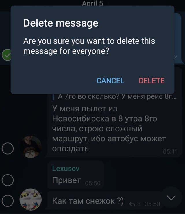 How To Delete Messages On Telegram