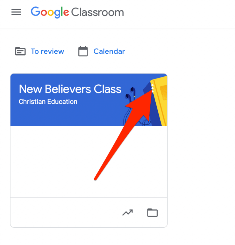 archive assignment google classroom