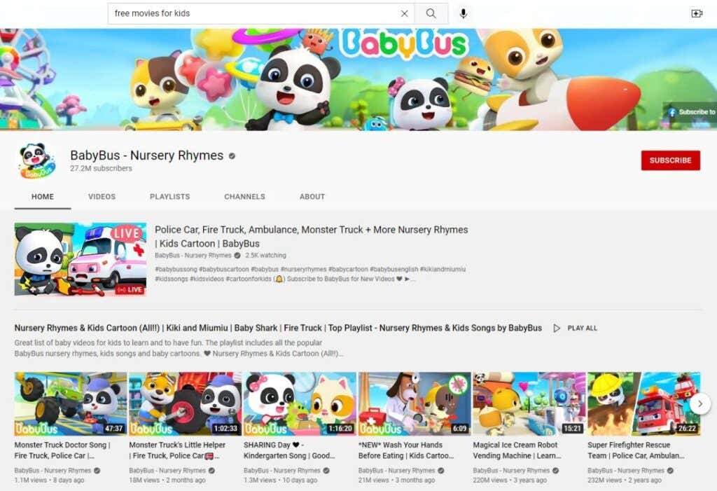 12 Places for the Best Free Movies on YouTube for Kids - 93