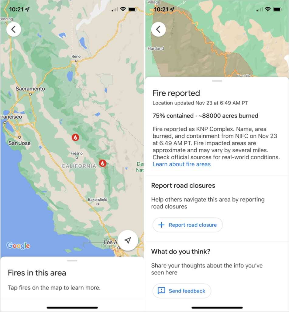 How To Use Google Maps Wildfire Tracking - 41