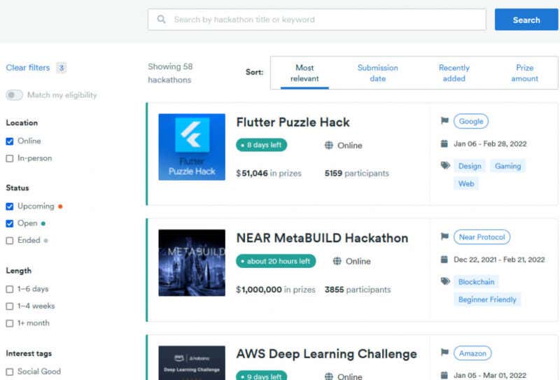 7 Websites To Find Virtual Hackathons