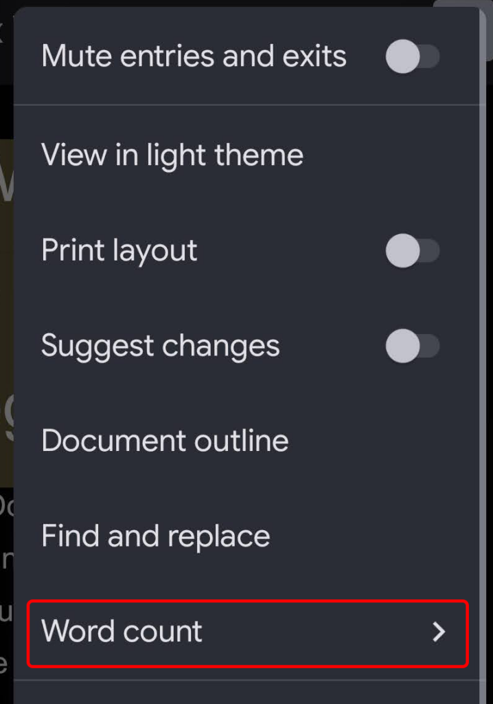 Enable Live Word Count in Google Docs image 3 - image-123