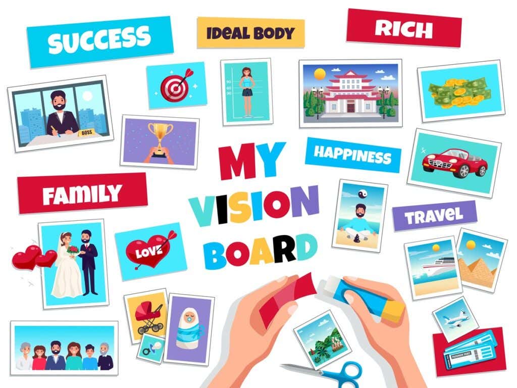 7 Best Apps to Create a Vision Board image - 6995529 Dreams Vision Board Concept