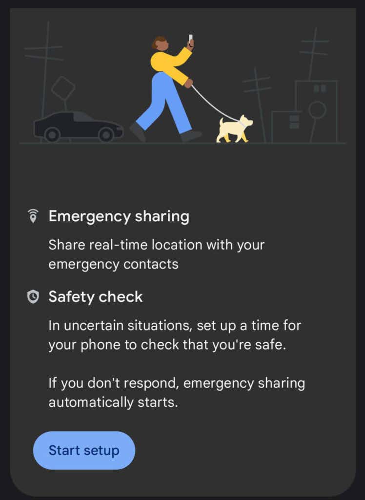 Personal Safety App Setup image - 02StartSetup