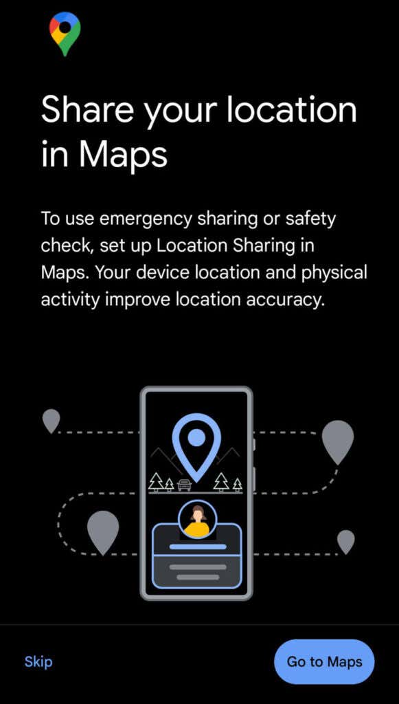 Personal Safety App Setup image 5 - 06ShareYourLocationInMaps