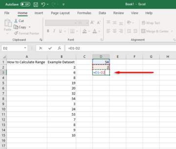 How to Find and Calculate Range in Excel