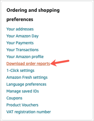 How to View and Download Your Amazon Order History