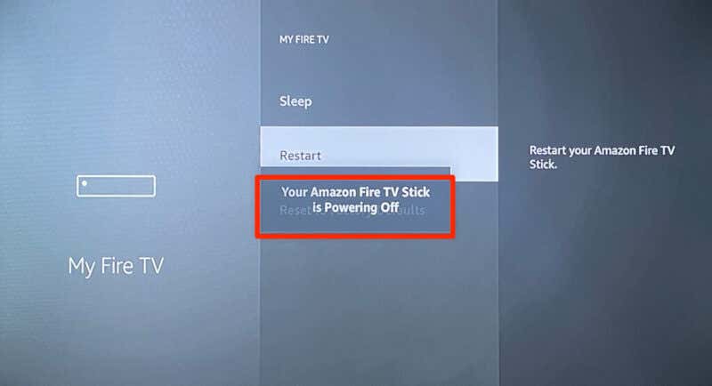 How to Restart Your Fire TV Stick