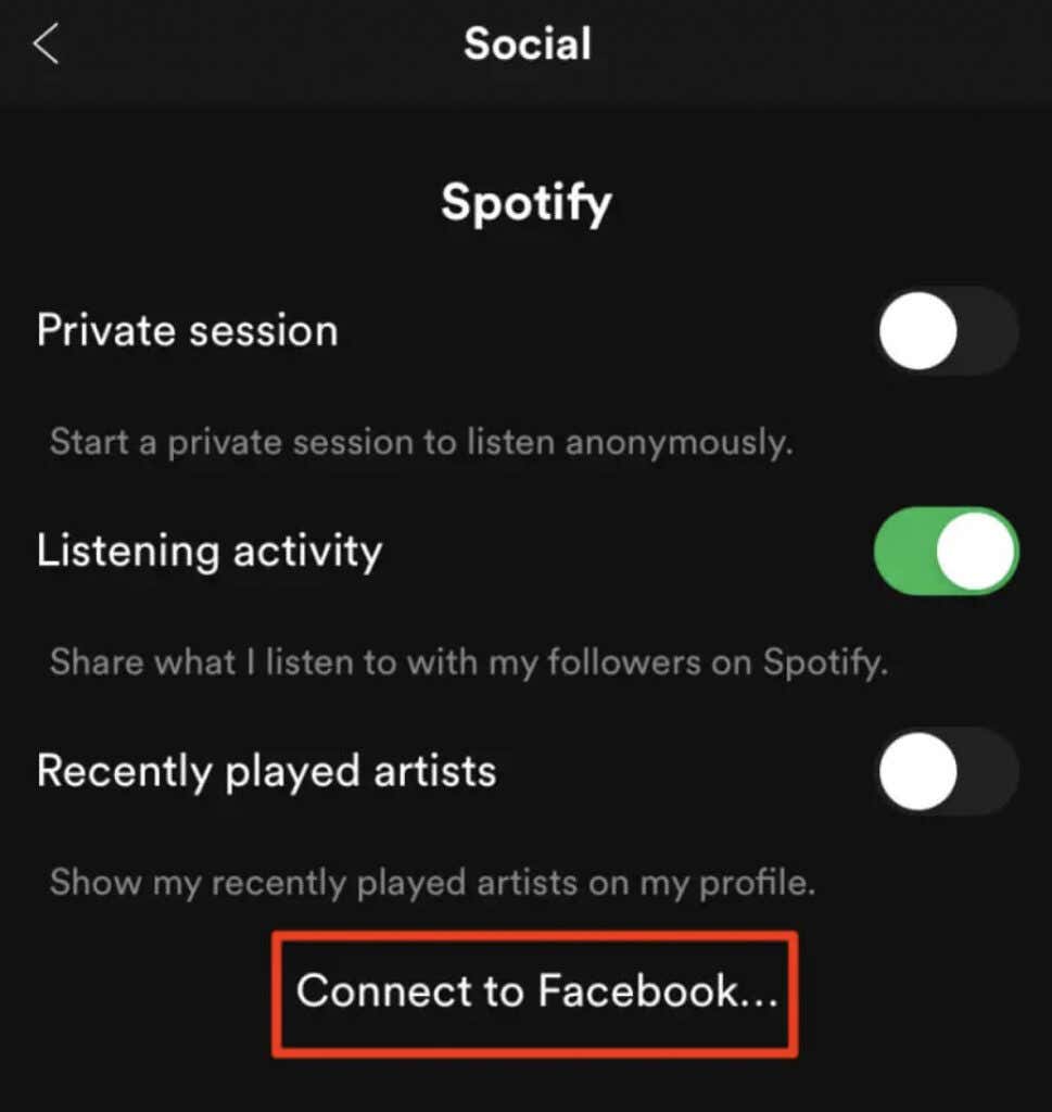 spotify login without facebook