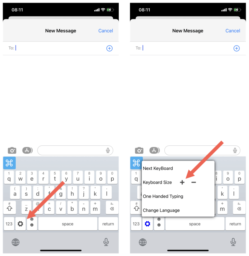 How to Make Your Keyboard Bigger (iPhone and Android)