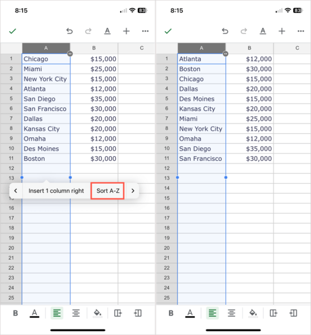 How To Alphabetize In Google Sheets (Mobile And Computer)