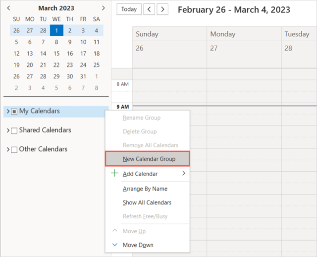 How to Create a Calendar Group in Microsoft Outlook LaptrinhX