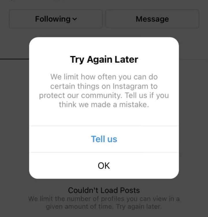 How to Fix “We Limit How Often You Can Do Certain Things on Instagram