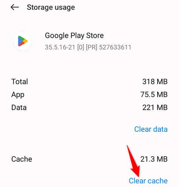 Clear the Google Play Store App’s Cache image 2 - how-to-fix-your-transaction-cannot-be-completed-on-google-play-store-3-compressed