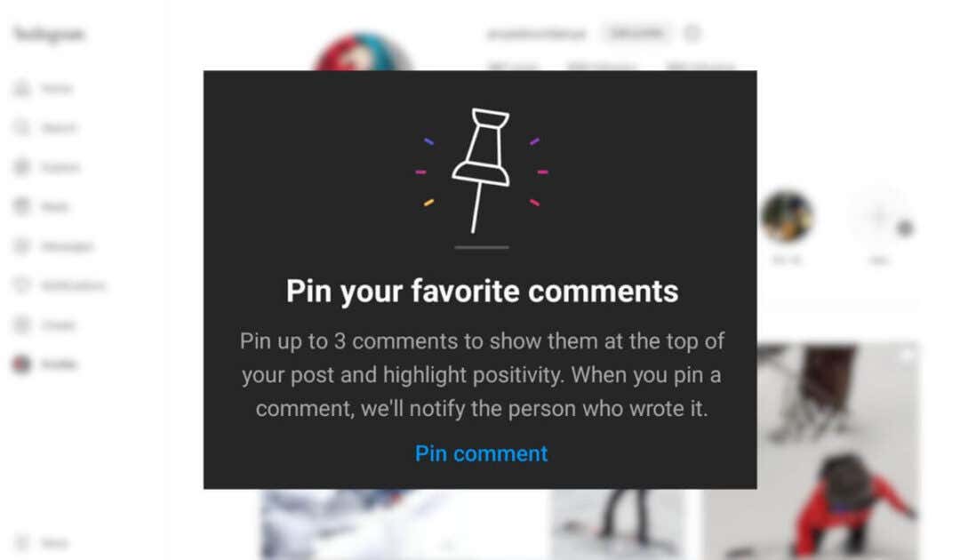 How To Pin A Comment On Instagram