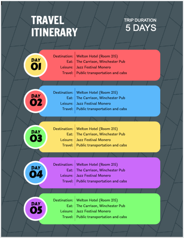 The Best 15 Free Itinerary Templates for Google Docs