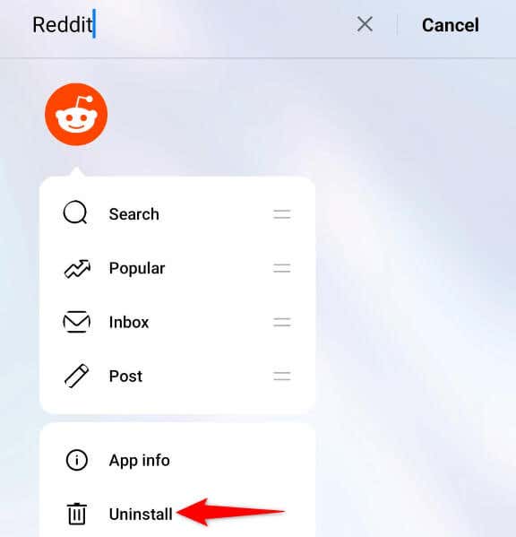 Remove and Reinstall Reddit on Your iPhone or Android Phone image - reddit-app-not-working-9-ways-to-fix-the-app-10-compressed