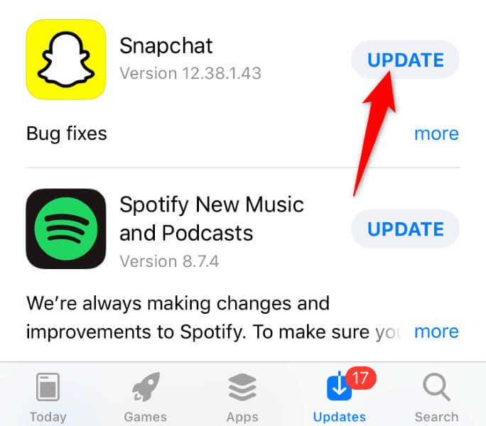 Update Snapchat on Your iPhone or Android Phone image 2 - why-are-you-not-getting-snapchat-notifications-and-how-to-fix-it-9-compressed