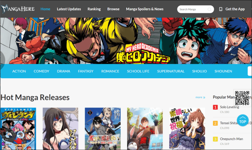 Anime&Manga-Hub - Anime and Manga Online HTML5 Website Template #319786