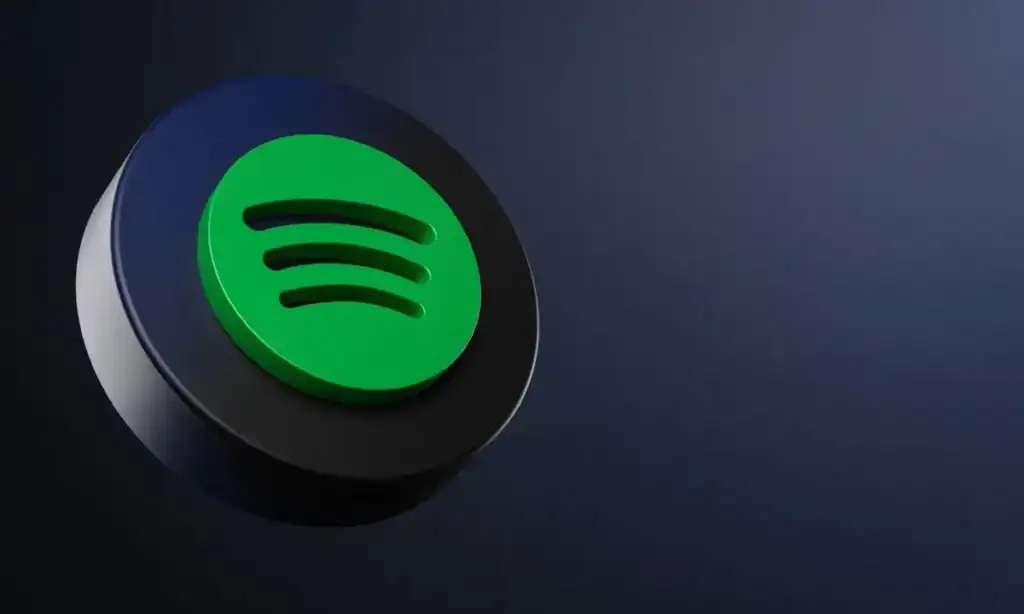 Spotify Logo on black background - spotify