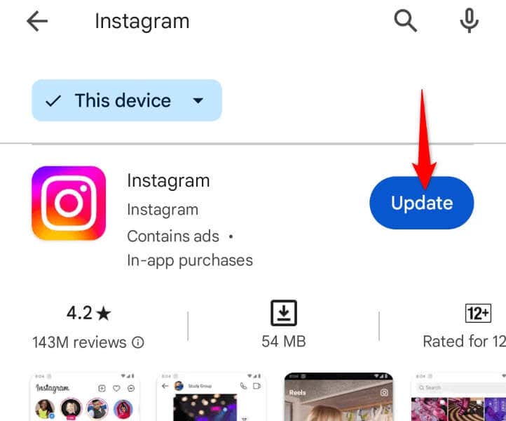 Update Instagram for iOS or Android image - instagram-dms-not-working-8-ways-to-fix-4-compressed