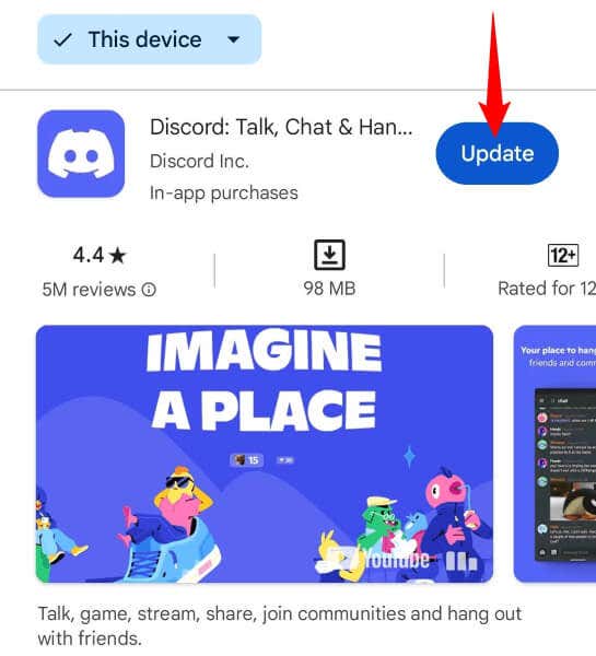 Update Your Discord App image - discord-shows-a-notification-but-no-message-heres-how-to-fix-it-9-compressed