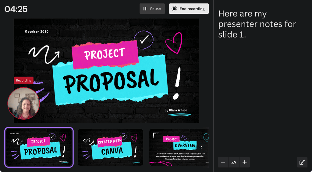 how to share a presentation on canva