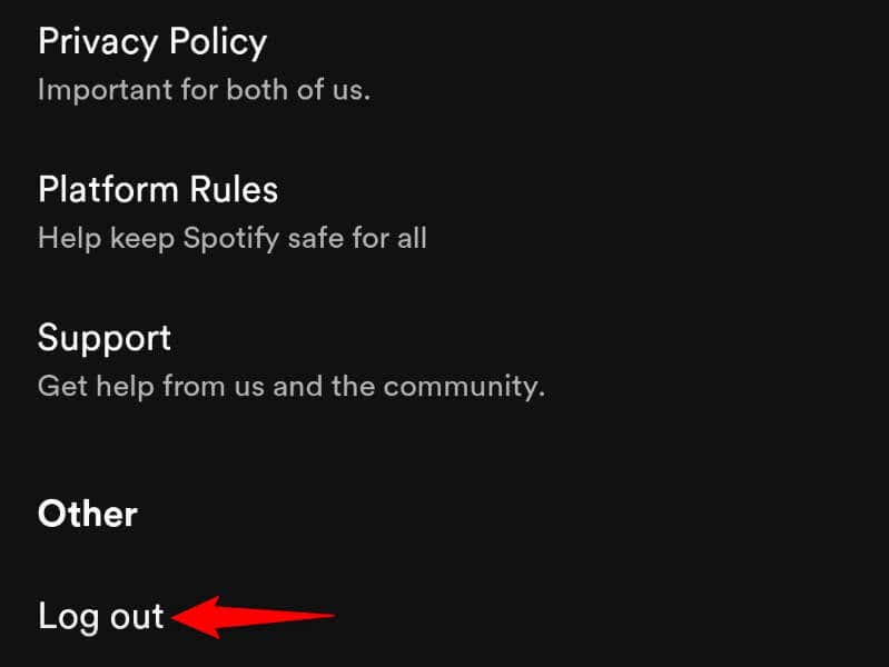 Log Out and Back Into Your Spotify Account image - spotify-search-not-working-9-ways-to-fix-it-8-compressed