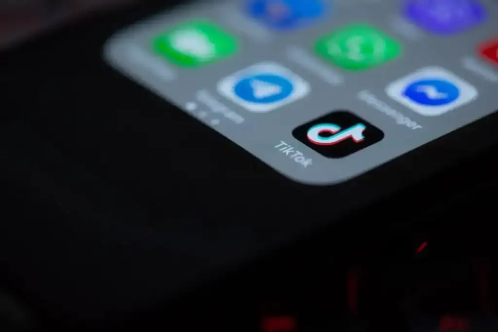 TikTok app on smartphone screen - tiktok