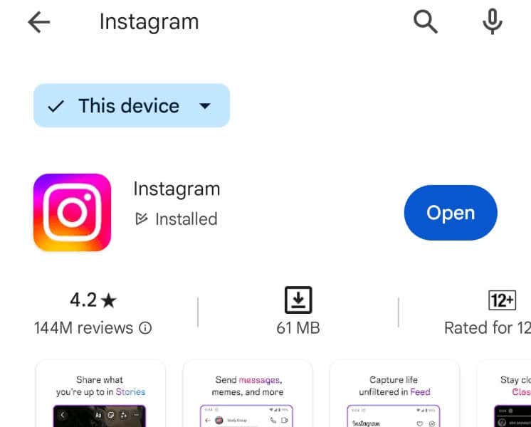 Update the Instagram App on Your Android or Apple iPhone (iOS) image - cant-post-a-comment-on-instagram-heres-how-to-fix-it-3-compressed