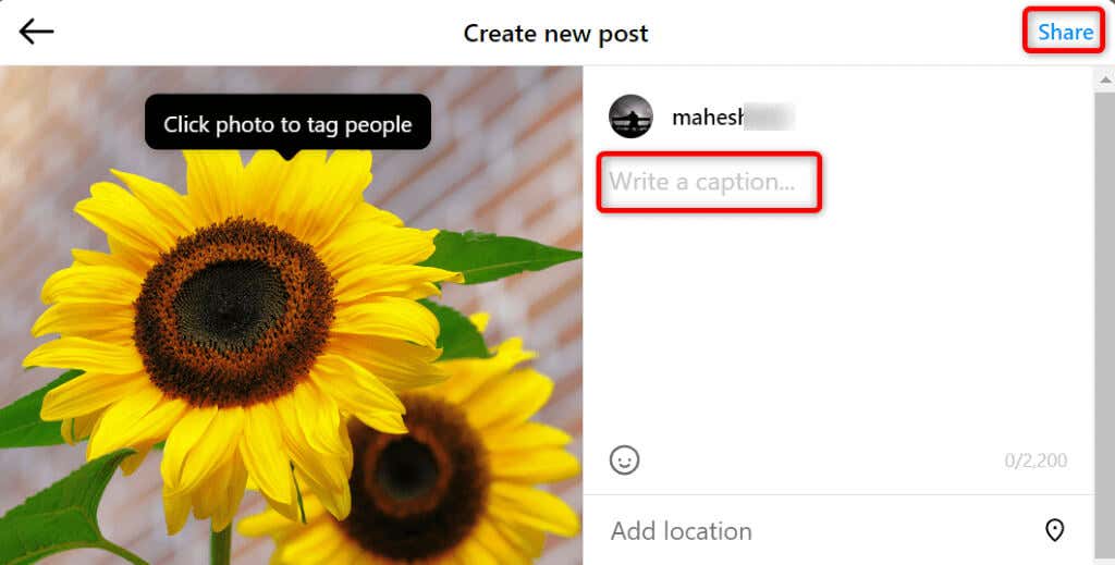 Use Instagram on the Web image 2 - how-to-fix-instagrams-error-while-adding-captions-to-your-posts-11-compressed