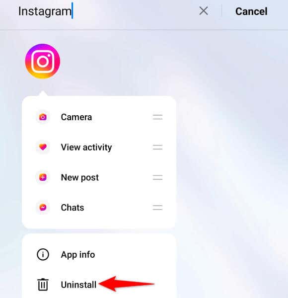 Remove and Reinstall Instagram image - how-to-fix-instagrams-error-while-adding-captions-to-your-posts-9-compressed