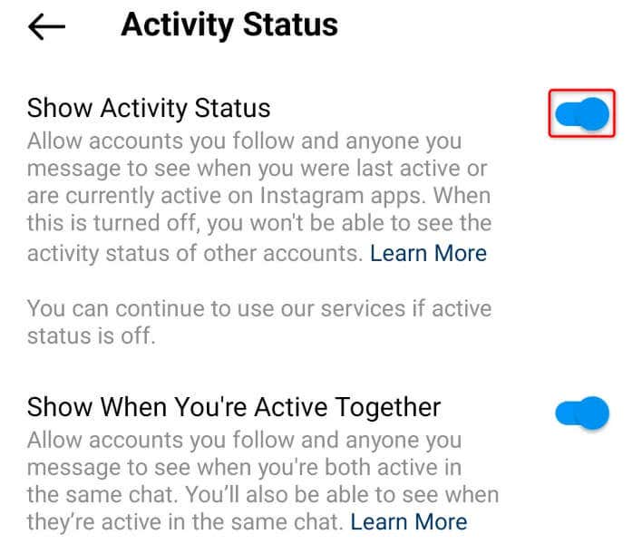 Enable Activity Status to Fix Instagram Notes Not Appearing image - how-to-fix-instagram-notes-not-showing-5-compressed