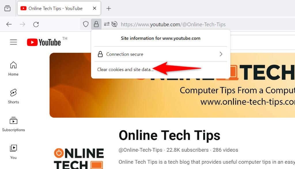 Clear Your Browser’s Cache and Cookies image 2 - how-to-fix-it-when-youtube-video-cant-open-in-a-new-tab-8-compressed