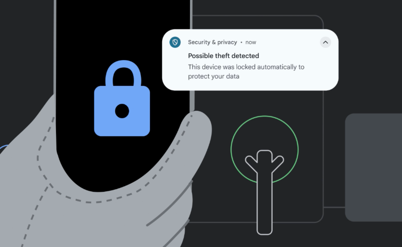 Android theft detection lock notification - android-theft-detection-lock-notification-illustration