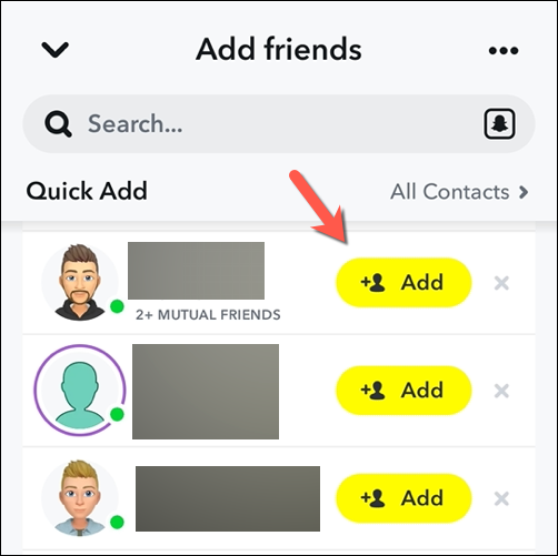 Adding new friends on Snapchat via the Add friends menu - how-to-see-mutual-friends-on-snapchat-ott-10-compressed