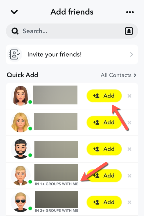 Adding a user on Snapchat to your friends list via the Quick Add menu - how-to-see-mutual-friends-on-snapchat-ott-3-compressed